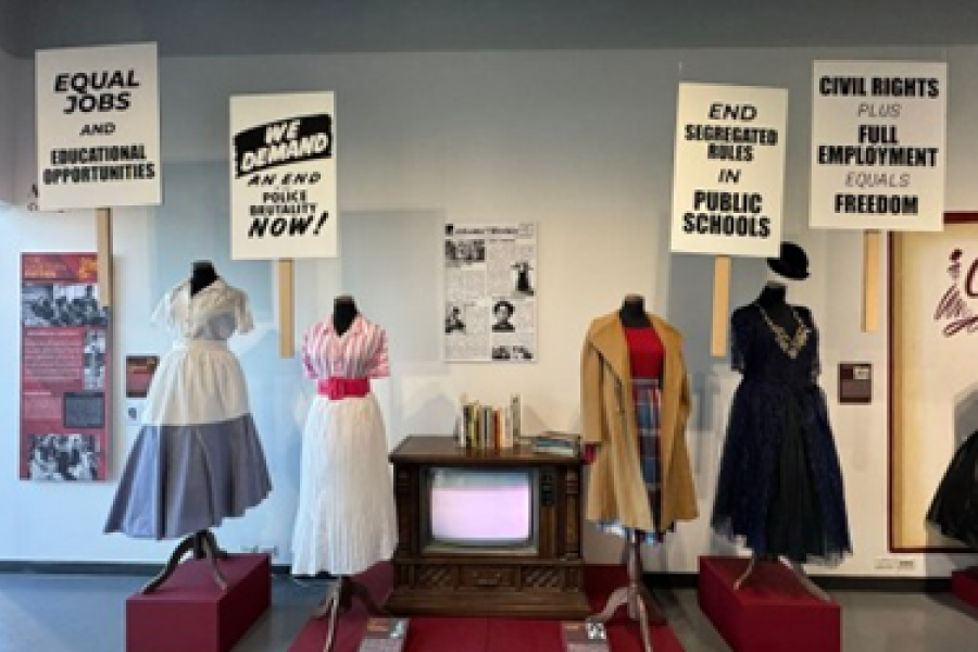 So many clothes went from a collection in a basement to telling stories about Black women in history